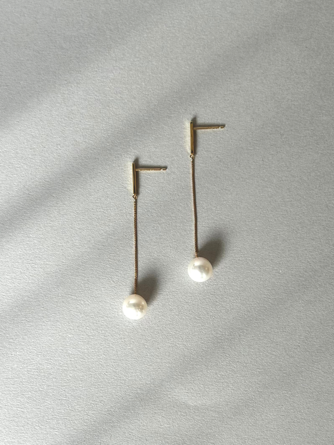 K18 あこや真珠7.5mm Bar&Chain